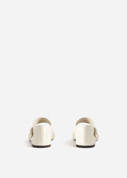 Mary Jane Ballerina Flat in Ivory - CO Collections